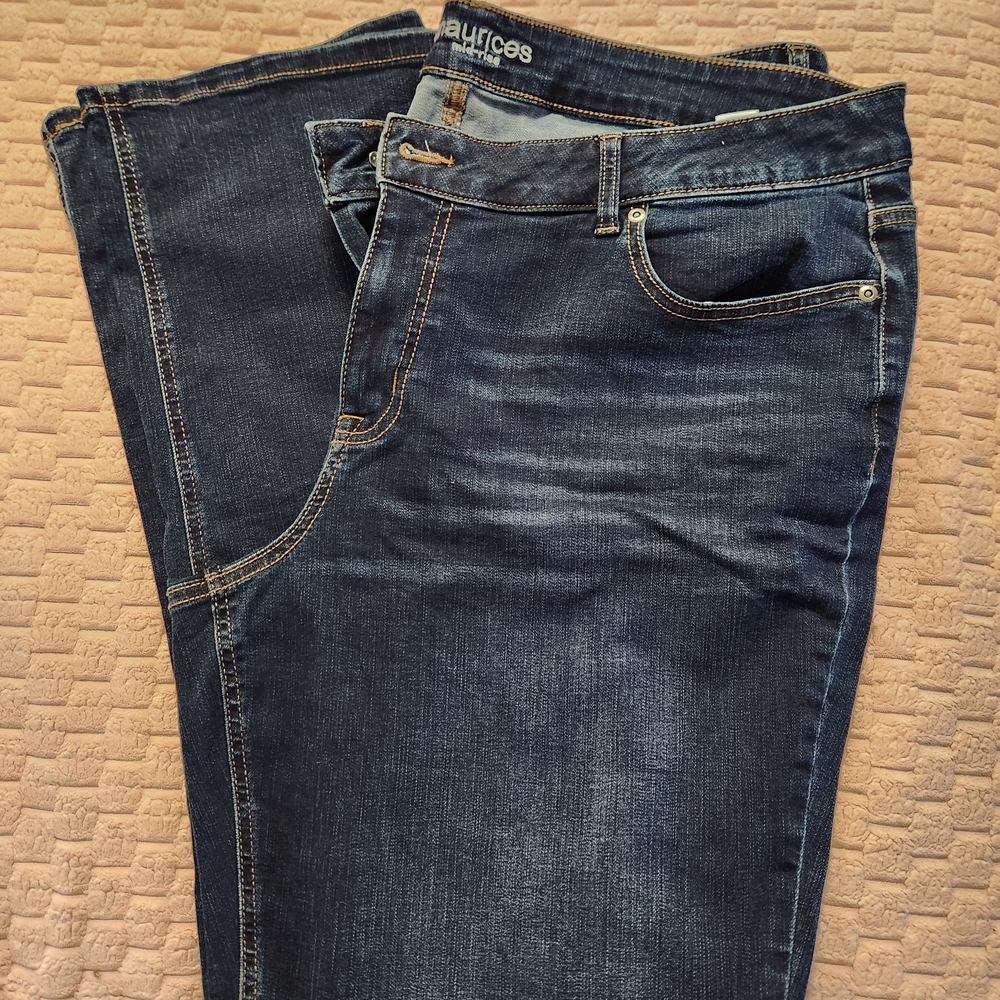 Maurices Women's Dark Blue Boot Cut Jeans